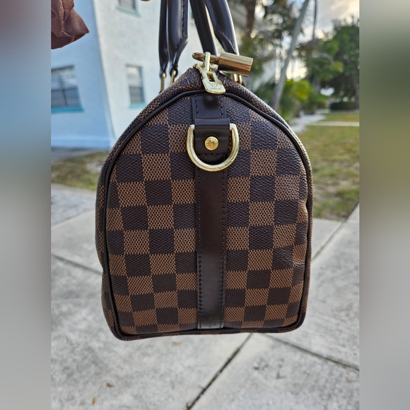 *SOLD* Louis Vuitton Speedy 25 Ebene Bandouliere Handbag Crossbody - Picture 10 of 17